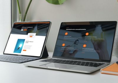 Kotisivut ja logo sähköyritykselle
